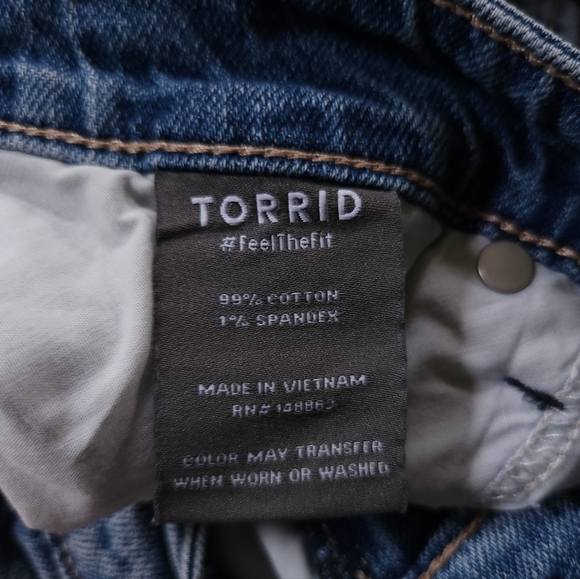 Torrid Women's Bootcut Jeans 20R Mid Rise Slim Boot Cut - Picture 9 of 10